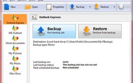 Sao lưu dữ liệu cho MS Outlook