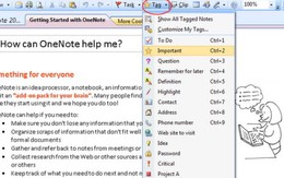 Những thủ thuật cần biết khi sử dụng OneNote