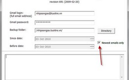 Sao lưu email cho Gmail
