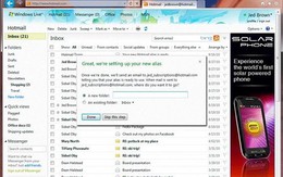 Hotmail: một tài khoản chính tạo 5 tài khoản ảo