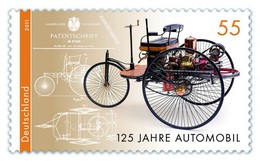 Mercedes Benz trên tem và đồng euro