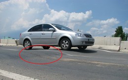 Gờ cao trên đường dẫn vào đường cao tốc
