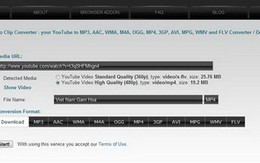 Chuyển đổi video YouTube sang nhiều định dạng