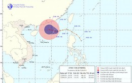 Áp thấp đã mạnh lên thành bão Haima