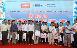 Huế: báo Tuổi Trẻ trợ vốn cho giáo viên nghèo