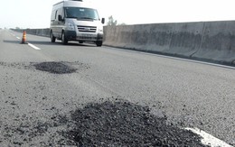 Giặm vá ổ gà đường cao tốc sơ sài