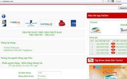 Thêm website lừa nạp tiền điện thoại
