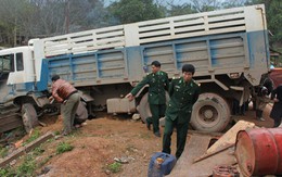 Xe tải mất thắng, đụng chết một sĩ quan biên phòng