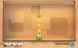 Chơi "Cut the Rope" miễn phí trên IE9