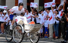 Vui nhộn với xích lô từ thiện