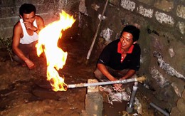 Lại cháy ở lỗ khoan giếng thứ hai