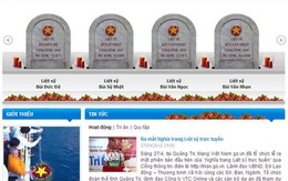 Nghĩa trang liệt sĩ trực tuyến chính thức hoạt động