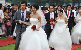 Đám cưới tập thể kỷ niệm thành lập trường