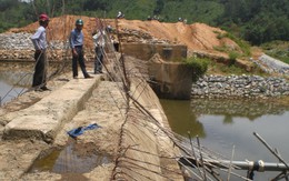 Hồ chứa nước làm dở dang