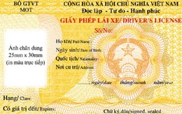 Chỉ 12 sở GTVT cấp giấy phép lái xe mẫu mới