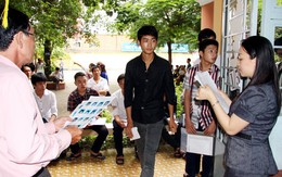 73,40% thí sinh làm thủ tục dự thi