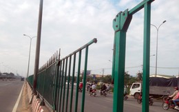 Mất rào chắn dải phân cách quốc lộ 1A