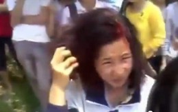 Lại clip nữ sinh đánh nhau chảy máu đầu