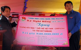 Trao 5 phòng học hữu nghị cho Campuchia