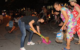 Thủng bao đựng đinh, hàng ký đinh rơi xuống đường