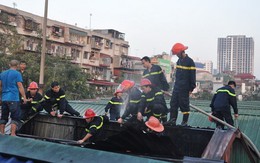 Hà Nội: Cháy chợ Đồng Tâm, giao thông tắc nghẽn