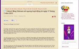 Yahoo! Blog VN chính thức ngừng hoạt động