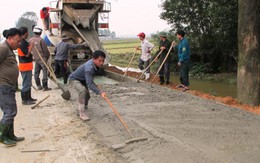 Làm đường ẩu chạy đua với tết