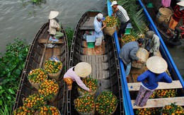 Chợ nổi ngày cuối năm