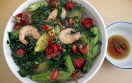 Lạ vị trái giấm nấu canh chua tép