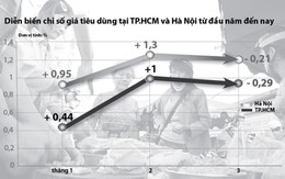 CPI giảm, giá chợ lẻ đứng yên