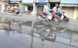 Nhiều tuyến đường bị lún sau khi tái lập mặt đường