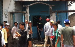 Đeo mặt nạ chống độc chữa cháy kho thuốc thú y