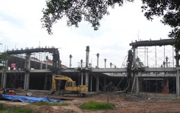 Sập đà công trình siêu thị, 6 thợ xây bị thương nặng