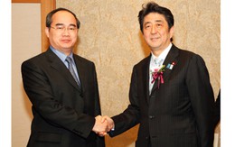 Phó thủ tướng Nguyễn Thiện Nhân hội kiến Thủ tướng Shinzo Abe