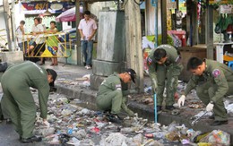 Bom nổ giữa khu mua sắm thủ đô Bangkok