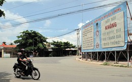 Panô gây cản trở giao thông