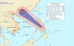 Bão Rumbia có sức gió giật cấp 9, cấp 10