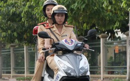CSGT Tiền Giang tuần tra bằng Honda Air Blade
