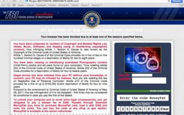 Mã độc giả mạo FBI, đe dọa và tống tiền