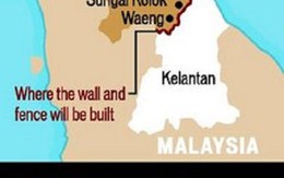 Malaysia xây rào kẽm gai 121km biên giới ngăn buôn lậu