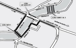 Từ 6g ngày 26-10: phân luồng lưu thông qua cầu Bông, cầu Hậu Giang