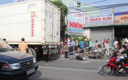 Té vào gầm container, một người bị cán chết