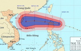 Bão Krosa tiếp tục mạnh lên, sắp vào biển Đông