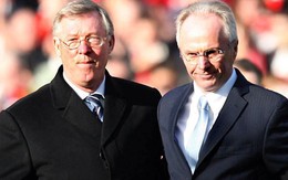 Eriksson từng ký hợp đồng thay HLV Alex Ferguson