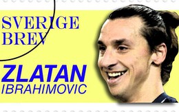 Ibrahimovic được in hình lên tem của Thụy Điển
