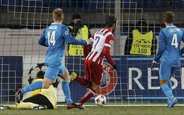 Thủ môn Courtois tặng Zenit một điểm