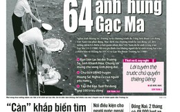 Tuổi Trẻ 11-3: Xây đền tưởng niệm 64 anh hùng Gạc Ma