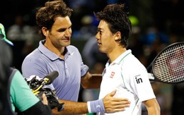 Kei Nishikori đánh bại Roger Federer