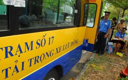 Đưa xe cân hơn 2 tỉ đồng vào cân xe