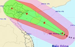 Bão số 2 đang lồng lộn áp sát Hoàng Sa